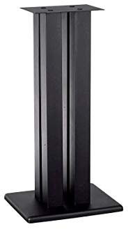 Monolith Lautsprecherständer, 71,1 cm, Schwarz, unterstützt 45,4 kg, verstellbare Spikes, kompatibel mit Bose, Polk, Sony, Yamaha, Pioneer und Anderen