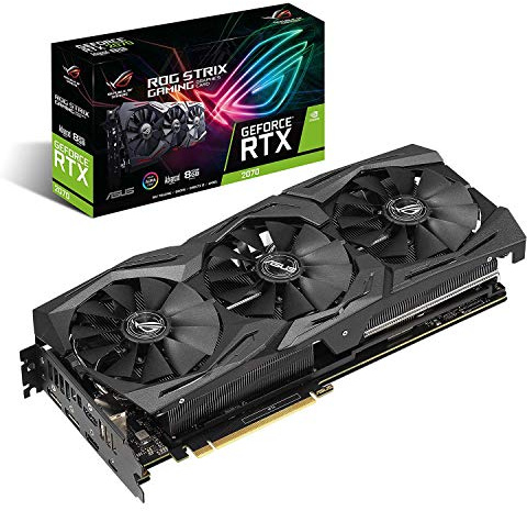 ASUS ROG STRIX GeForce® RTX 2070 Advanced Overclocked 8G GDDR6 HDMI DP 1.4 USB Type-C Gaming Graphics Card (ROG-STRIX-RTX-2070-A8G-Gaming)