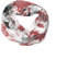Euly Seide Cotton Loop Schal Loopschal Rundschal Schlauchschal Tuch Tücher Damenschal Traumfänger (Bunt Weiß-rot)