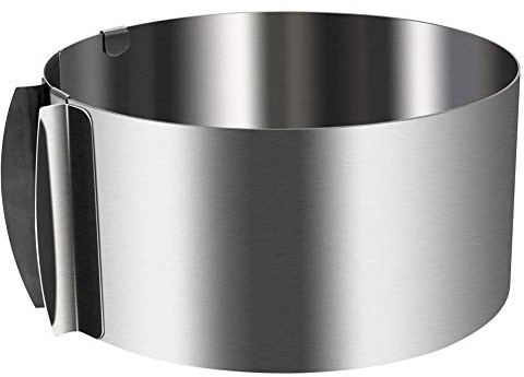Wiwaplex Cake Ring 6 to 12 Inch Adjustable Round Stainless Steel Cake Mousse Mould Bakeware Tools Decorating Mold Baking