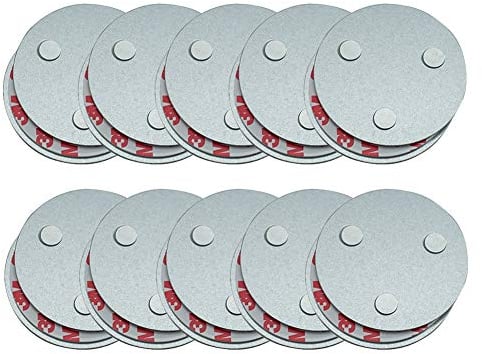 meioro Magnetbefestigung Rauchmelder,Magnet Befestigung für Rauchwarnmelder,DREI Magneten Sorgen Dafür,DASS Große Saug und 10 Jahre Lebenszeit Gleich wie Rauchsensoren (10Stk)