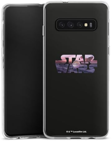 Silikon Hülle kompatibel mit Samsung Galaxy S10 Plus Case transparent Handyhülle Star Wars The Child The Mandalorian
