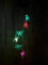Ulalaza Solar Wind Glockenspiel Outdoor LED Farbe hängen Hundelampe Mobile Solarleuchten Romantisches Dekor für Patio Garden Yard Home Decoration