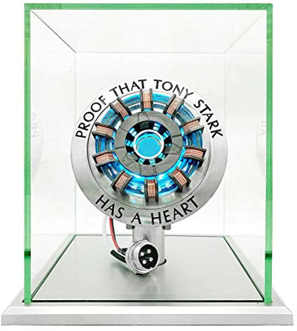 Vcedas 1:1 Arc Reactor MK2 Arc Reactor Action Figure LED Light DIY Parts Model Toys USB Connection for Collections Toy Gift