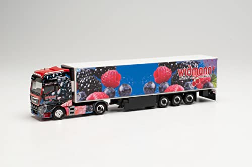 herpa 313704 Man Man TGX XXL Euro 6c Kühlkoffer-Sattelzug „Früchte Widmann“ Modell Auto, Miniaturmodelle, Kleinmodell, Sammlerstück, Detailgetreu, Mehrfarbig