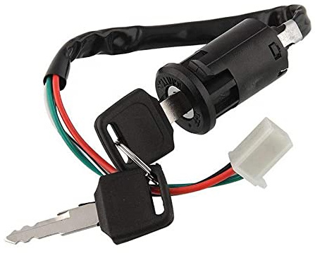 CENPEK 5 stücke Motorrad ATV 4 Draht Zündschloss Schlüsselschalter Stecker Kompatibel mit 50cc 70cc 90cc 110cc 125cc150cc 200cc 250cc