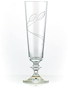 Crystalex Sektgläser Bella Kristallglas geschliffen 205 ml 6er Set Bohemia