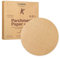 Katbite Lot de 200 ronds de papier sulfurisé de 25,4 cm, non blanchi et antiadhésif, cercles de parchemin prédécoupés pour poêle à ressort, stockage/congélation de galettes de hamburger