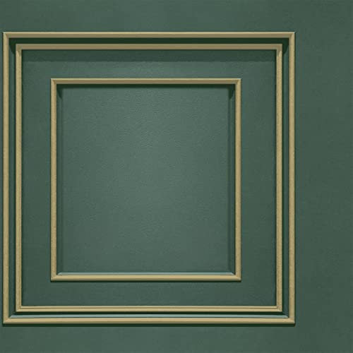 Sample Green Gold Wood Panel Effect Forbidden Fruit Wallpaper Modern