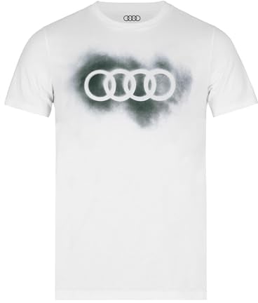 Audi Herren 3132200203 T-Shirt, Weiß, M