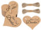 G2PLUS Wir Sagen Danke Anhänger, Braun Herz Geschenkanhänger, 100Stk Herz Papier Etiketten mit Schnur für Valentinstag Hochzeit Geschenke