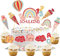 Tortendeko Einschulung Mädchen, 13Pcs Cake Topper Schulkind Kuchendeko Schulanfang, Zuckertüte ABC 123 Kuchen Deko, Endlich Schulkind 2025 Mädchen Geschenke Einschulung