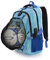 OLUFSENKids - Mochila Polivalente BONN - Con Red Desmontable Porta Balones y Cascos - Puerto USB y Auriculares - Con Hebilla Antirrobo - Ideal para Fútbol, Baloncesto, Voleibol y Hockey - Color Azul