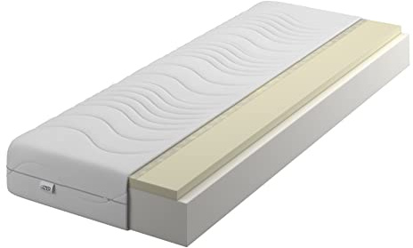 IZER Matratze Silver 160x190 Visco Memory Schaum Komfortschaum schaummatratze H2 H3 16 cm Bett Matratzen 2 in 1