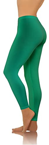 sesto senso Pantaloni Sportivi Donna Verde Lunghi Cotone Ragazza Colorati Leggings Fitness Yoga S Green