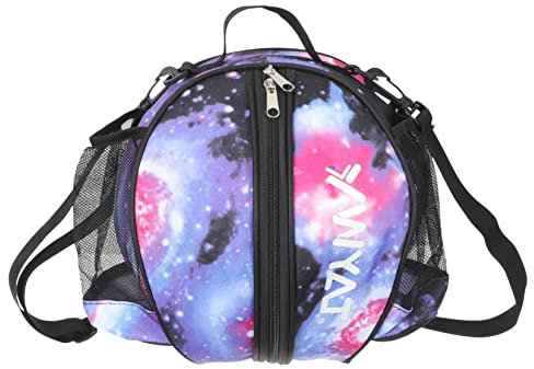 Toddmomy Single Strap Basketball Backpack Mit Seitennetz Multifunktionale Sporttasche Für Fußball Volleyball Und Basketball Für Mädchen Und Erwachsene Sternenhimmel Blau