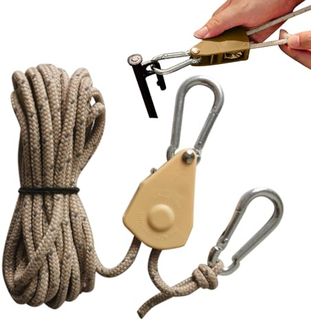 PW TOOLS /5M Abspannseile Camping, Camping-seilschnur, Verstellbare Zeltschnüre, Wasserdicht Leichte Abspannleine Zeltschnur Für Zelt Camping Wandern, Planenseil mit 420 lbs Traglast