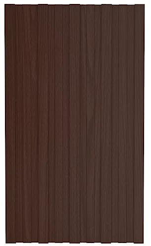 vidaXL 36x Panneaux de Toiture Tôles Profilées Panneaux de Toit d'Abris Garage Hangar Ecurie Extérieur Acier Galvanisé Marron 80x45 cm