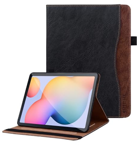 ONETHEFUL Funda para Samsung Galaxy Tab S6 Lite 10,4 2022/2020(SM-P613 /P619/P610/P615) Carcasa Funda Protectora Función de Soporte Antichoque Función de Auto-Sueño/Estela Negro