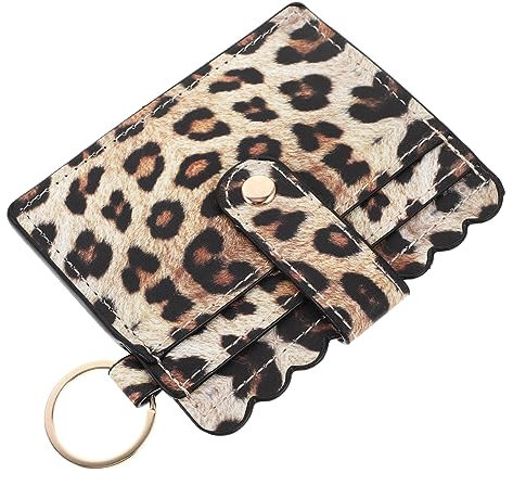 ABOOFAN Portefeuille Porte-Cartes Femmes Porte-Cartes Porte-Monnaie Femmes Titulaire De La Carte des Femmes Manquer Imprimé Léopard Faux Cuir Portefeuille