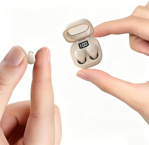 Small Mini Invisible Earbuds Wireless Bluetooth Ear Buds for Small Ears | Discreet Smallest Sleep Earbuds For Small Ears Ear Buds Low Profile Tiny Skin Tone Sleeping Earbuds For Small Ear Canals