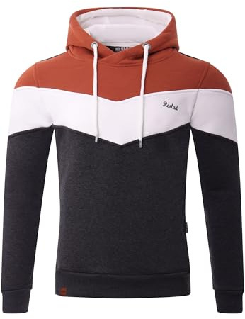 Reslad Kapuzenpullover Herren Sweatshirt | Hoodie Männer Pullover aus bequemer Baumwolle RS-1008