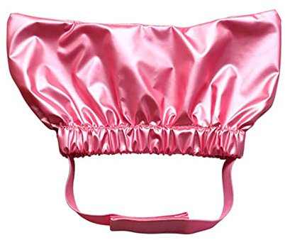 Dog Bathing Waterproof Cap, Universal Durable Ear Prevention Cover, Cat Bathing Anti-ear Water Hood Adjustable Pet Hat Shower Cap(M-pink)
