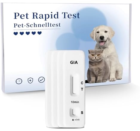 BELABB® 2 x Giardien Schnelltest Hund & Katze Test-Sets,2 Tests Für Hunde & Katzen bei Giardia