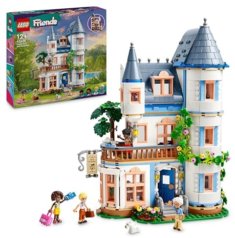 LEGO Friends Castle Bed and Breakfast Hotel Playset, Building Toy for 12 Plus Year Old Kids, with 4 Mini-Dolls, a Dog Figure and Accessories, Gift Idea for Girls, Boys and Teens 42638