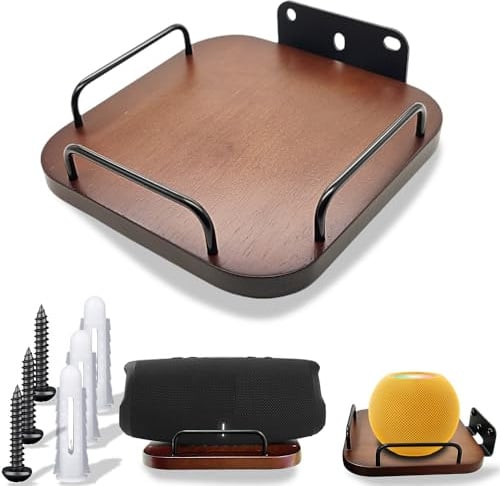 Universelle Lautsprecher-Wandhalterung für Roku-Lautsprecher, Homepod 2. Generation, verstellbare Echtholz-Wandhalterung, Regale für Homepod Mini, Homepod 2, Bose, JBL xtreme4, Charge 6, Sonos Era100