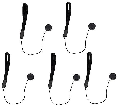 5Pcs/pack Camera Lens Cover Anti-lost Rope Cord Lens Cap Keeper Lens Guard Proetctions Strap Lanyard Belt
