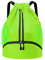 ZACAGO Rucksack mit Kordelzug für Damen und Herren, wasserdicht, mit Schuhfach, Kordel-Rucksack, Grün