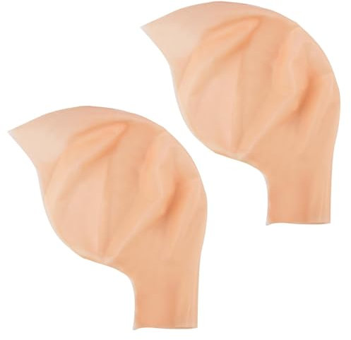 eModwey 2 Stück Glatze aus Latex Perückenkappe Latex Glatzkappe Latex Glatzenmütze Kopfbedeckung – Ideal für Cosplay, Realistische Kopfhautsimulation für Erwachsene und Jugendliche