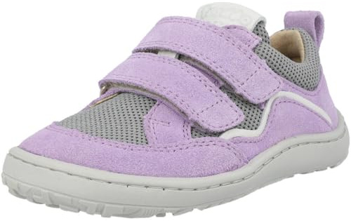 Froddo Mega Flexible Sneaker *Barefoot Base * Leder + Mesh Besatz v G3130260+ G3130261 (9 Flieder/Grau, EU Schuhgrößensystem, Grundschulkind, Numerisch, M, 29)