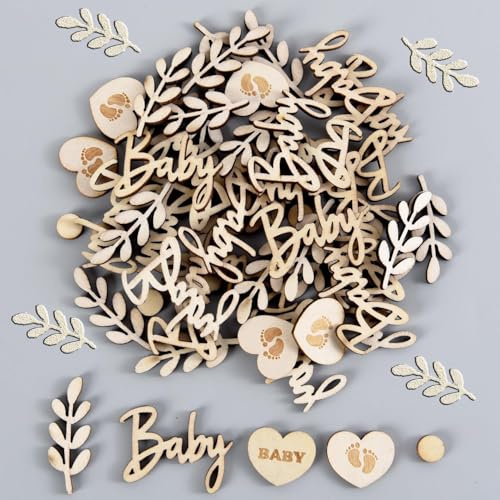 70 Stück Babyparty-Konfetti, Konfetti, Babyparty-Dekoration, Baby-Konfetti für Jungen und Mädchen, Uni, Babyparty-Tischdekoration, neutral, geeignet für Männer und Frauen, Babypartys