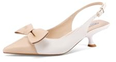 QUEEN HELENA Décolleté Slingback Donna Scarpe Eleganti a Punta Chiusa K3746