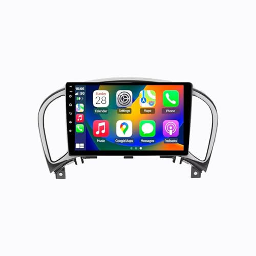 Android 13 2 DIN Pantalla Táctil Radio 9 Coche Pantalla para Nissan Juke YF15 2010-2014 con Enlace Espejo/Navegación GPS/Radio FM/BT/Mandos Volante/Reproductor Multimedia(2+32G)