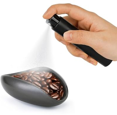 Maestri House Coffee Dosing Cup & 10ML RDT Spray Bottle Set – Ceramic Single Dose Tray & Fine Mist Bean Sprayer for Espresso & Pour-Over Brewing
