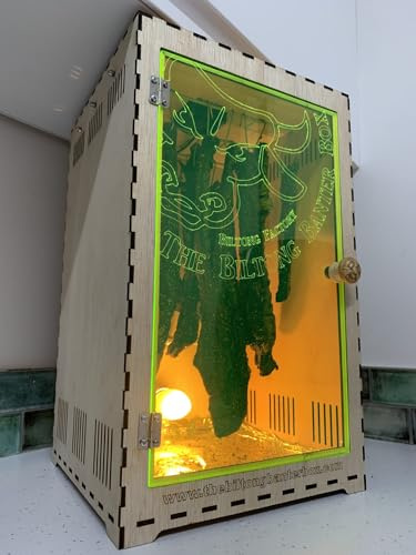 Biltong Banter Box, DIY Biltong Making Kit with Fan and Lamp, Tinted Yellow Acrylic Door