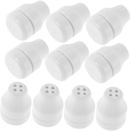 RORPOIR 10pcs Venetian Blinds Cord Pull Ends Plastic Window Blind Cord Drops Four-hole Roman Shades Curtain Pull Ends Replacement for Home Window Accessories