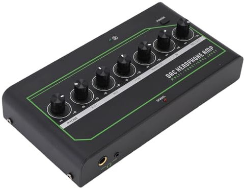 VELATEMOR Bluetooth DAC -Kopfhörerverstärker, HiFi -tragbarer Audio -Verstärker mit Bass -Boost, Multi -Eingang für PC/TV, Drahtloses DAC für Musikproduktion & Spiele