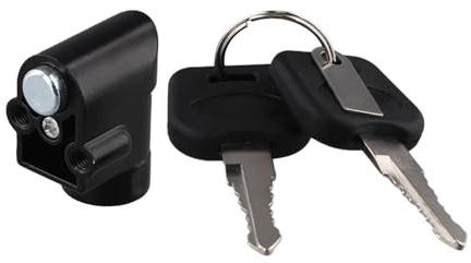 Batteriekasten-Sicherheitsschloss, Elektro-Fahrrad-Batterie-Sicherheitspack-Abdeckung, Kastenschloss mit 2 Schlüsseln für Hailong 1/2 Batteriegehäuse, verschleiß- und erosionsbeständig (11 mm)