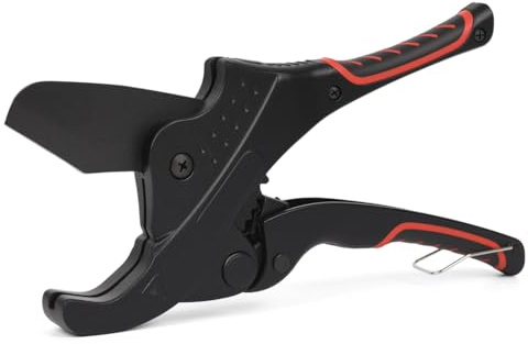 Resze Tagliatubi a cricchetto in PVC, strumento tagliatubi resistente, taglia fino a 50 mm, tubi in PVC PEX PPR PE, taglia tubi, taglierina per PVC, strumenti HVAC, adatto per riparazioni domestiche e