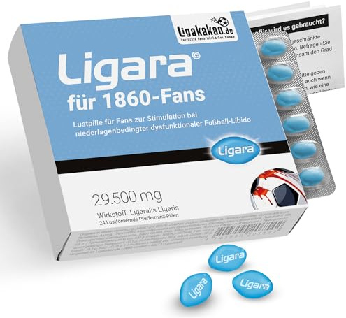 Ligakakao 1860er LIGARA | Lustpillen für 1860 Fans, mit eingeschränkter Fußball-Libido | Pfefferminz-Pillen | Steigern die Lust am Fußball | Für mehr Spaß in der Liga!