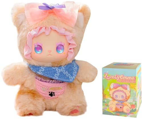 Lovely Emma Pocket Zoo Blind Box – 1 zufälliger Vinyl Face Plüsch Anhänger (20 cm), Kawaii Mystery Sammlerfigur, 6 Designs + 2 seltene