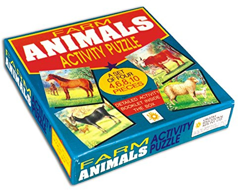 Creative Educational Farm Animal Activity Puzzles (Set of 4)