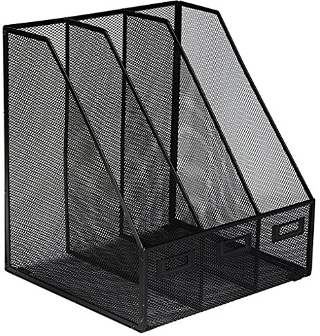 OSCO 3-fach Stehsammler aus Drahtgeflecht, schwarz MR3 BLACK