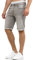 Indicode Herren Caden Jeans Shorts mit 5 Taschen | Herrenshorts Used Look für Männer Lt Grey L