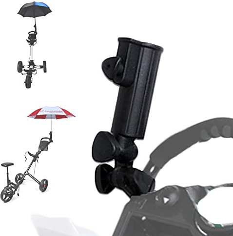 Golfwagen-Regenschirmhalter, verstellbare Schirmmenge, Befestigung für Golf Push Cart Zubehör