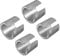 sourcing map Battery Negative Battery Terminal Adapter Positive Post Shim Lead 2 Pairs